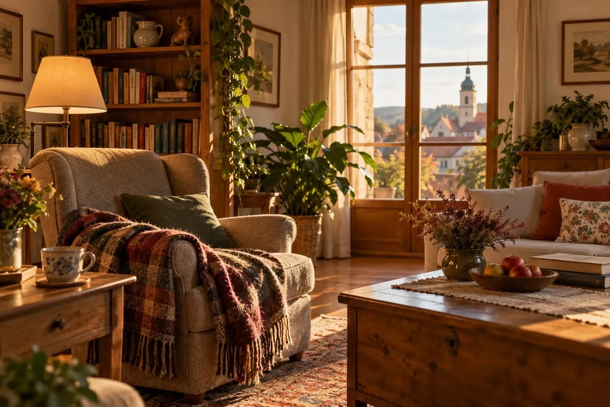 Gemütliches Wohnzimmer in einem gepflegten Haus